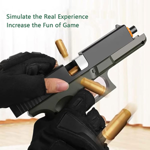 تفنگ اسباب بازی کلت تیر پرتابی پوکه پران Toy Gun مدل ‎XWUK-034_اسباب بازی